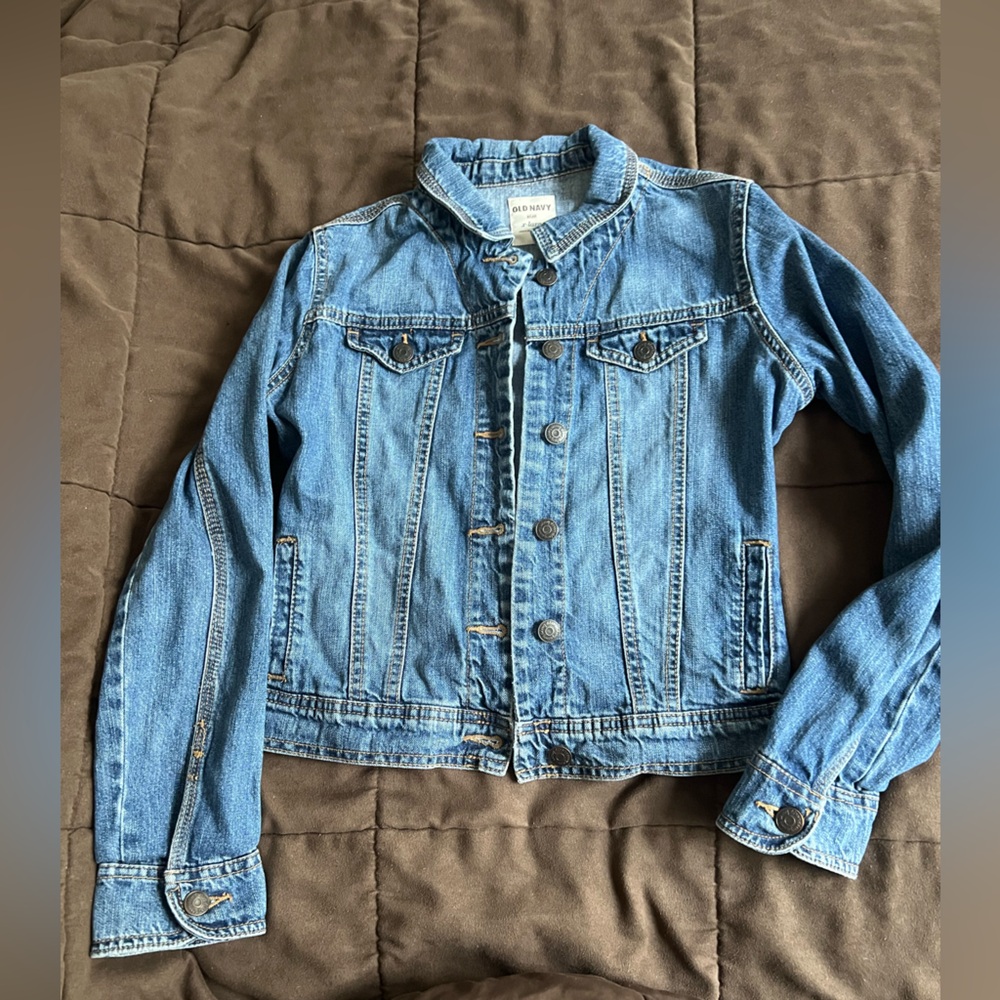 Old Navy Kids Denim Blue Jean Jacket X-Large